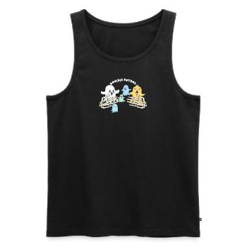 Halloween Boob Boo(b)s Patrol - Men's Premium Organic Tank Top - black - Front - AI Model Male 178 light (178cm)