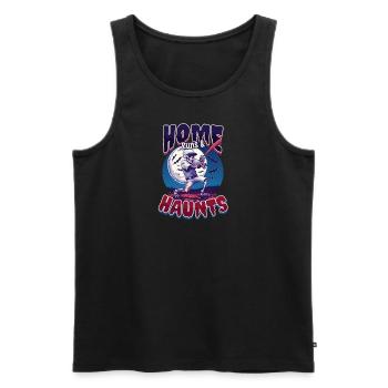 Halloween Baseball Home Runs & Haunts - Men's Premium Organic Tank Top - black - Front - AI Model Male 178 light (178cm)