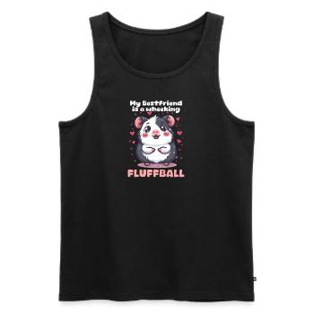 Meerschweinchen Mein Bester Freund Ist Ein Keuchender Flauschball - Männer Premium Bio Tank Top - Schwarz - Vorne - AI Model Male 178 light (178cm)