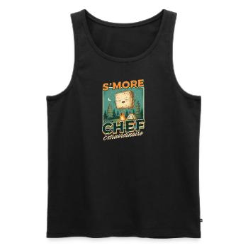Camp Chef S'More Chef Extraordinaire - Männer Premium Bio Tank Top - Schwarz - Vorne - AI Model Male 178 light (178cm)