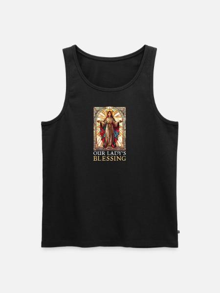 Virgin Mary Our Lady'S Blessing - Men's Premium Organic Tank Top - black