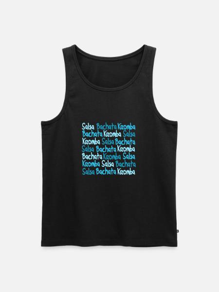 Salsa Bachata Kizomba chemise bleue - Mambo de New York - Débardeur bio Premium Homme - noir