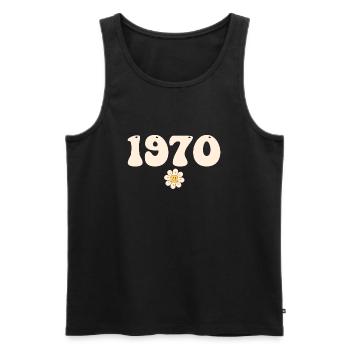 1970 - Gift born in 1970 - Men's Premium Organic Tank Top - black - Front - Michal (187cm)