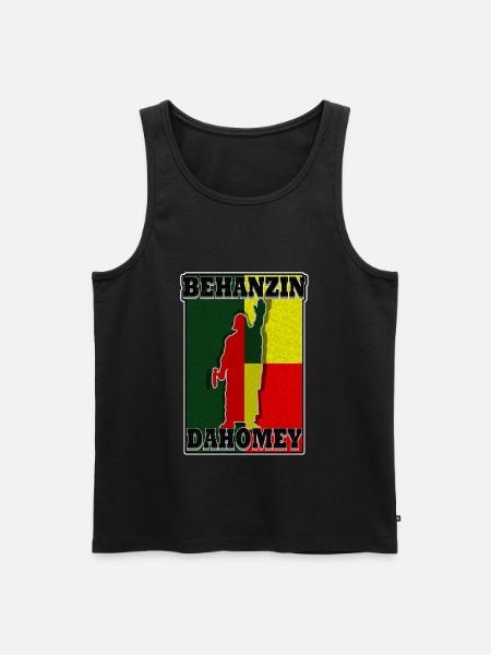 Behanzin Dahomey - Premium økologisk Tanktop for menn - svart