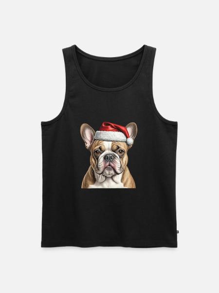 Bouledogue de Noël - Débardeur bio Premium Homme - noir