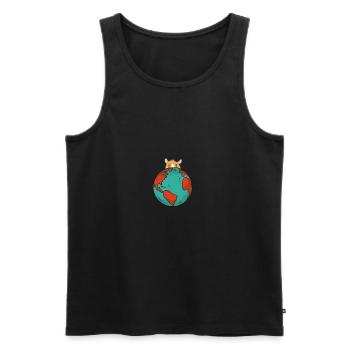Guinea pig - Men's Premium Organic Tank Top - black - Front - Michal (187cm)