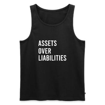 Buchhalter Accountant Finanzexperten Sprüche - Männer Premium Bio Tank Top - Schwarz - Vorne - Michal (187cm)