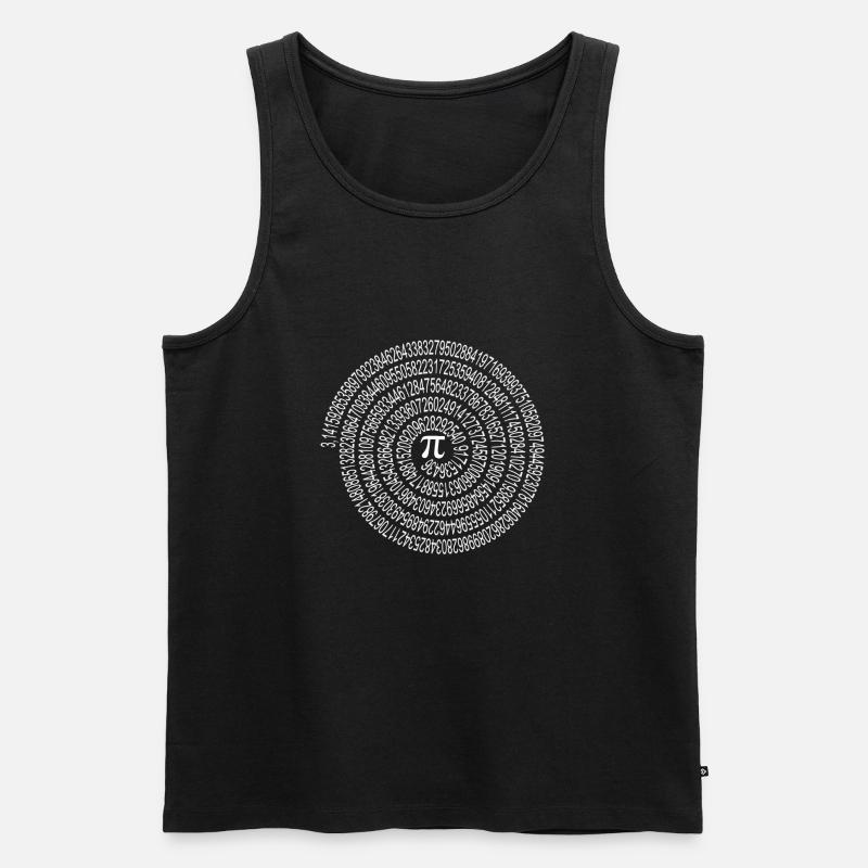 sPIrale (dunkel) - Männer Premium Bio Tank Top - Schwarz