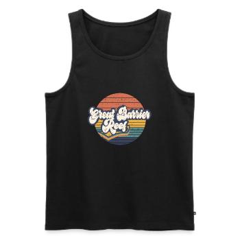 Great Barrier Reef - Männer Premium Bio Tank Top - Schwarz - Vorne - AI Model Male 178 light (178cm)