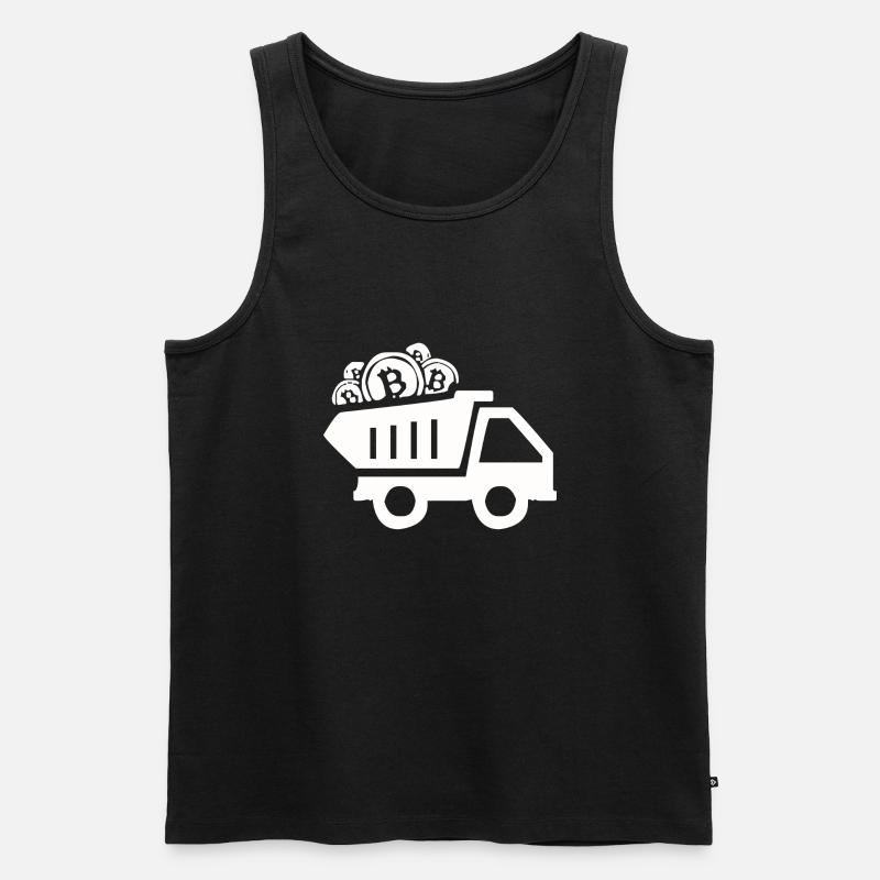 Bitcoin-Interesse - Männer Premium Bio Tank Top - Schwarz