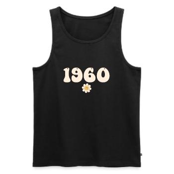 1960 - Gift born in 1960 - Men's Premium Organic Tank Top - black - Front - Michal (187cm)