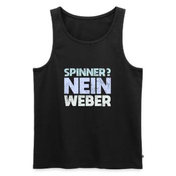 Spinner? Nein, Weber - Männer Premium Bio Tank Top - Schwarz - Vorne - AI Model Male 178 light (178cm)