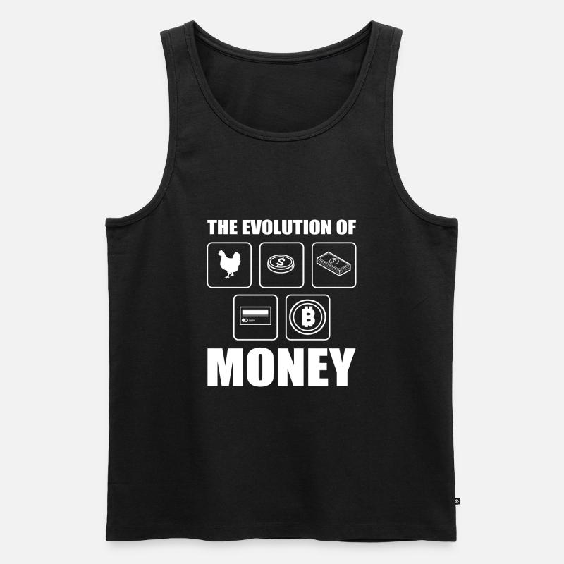 Évolution du bitcoin - Débardeur bio Premium Homme - noir