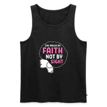 Afro Latina - Men's Premium Organic Tank Top - black - Front - AI Model Male 178 light (178cm)
