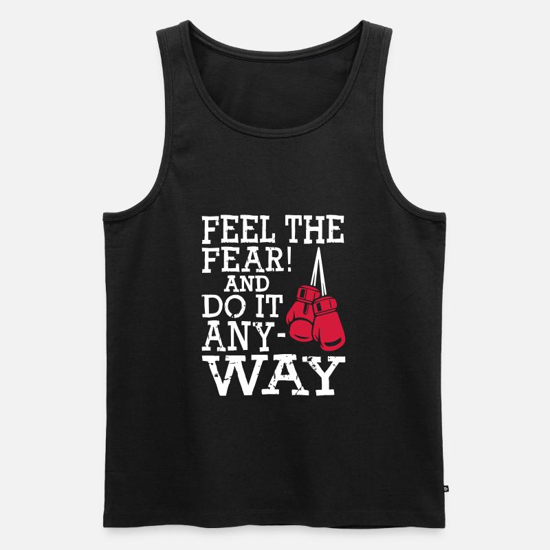 Boxen Boxing - Männer Premium Bio Tank Top - Schwarz