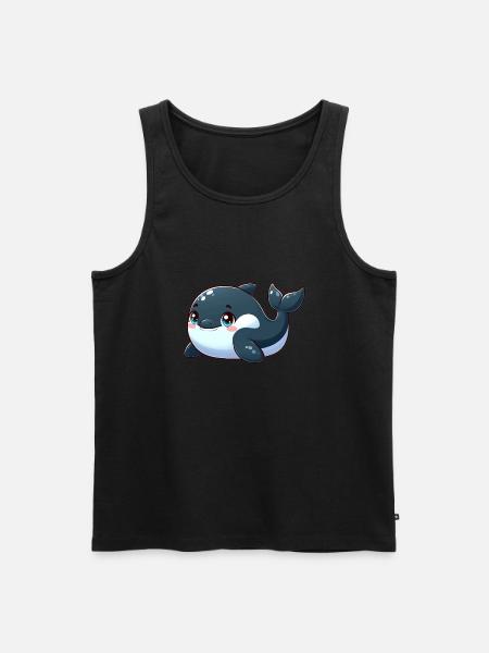 killer whale - Men's Premium Organic Tank Top - black
