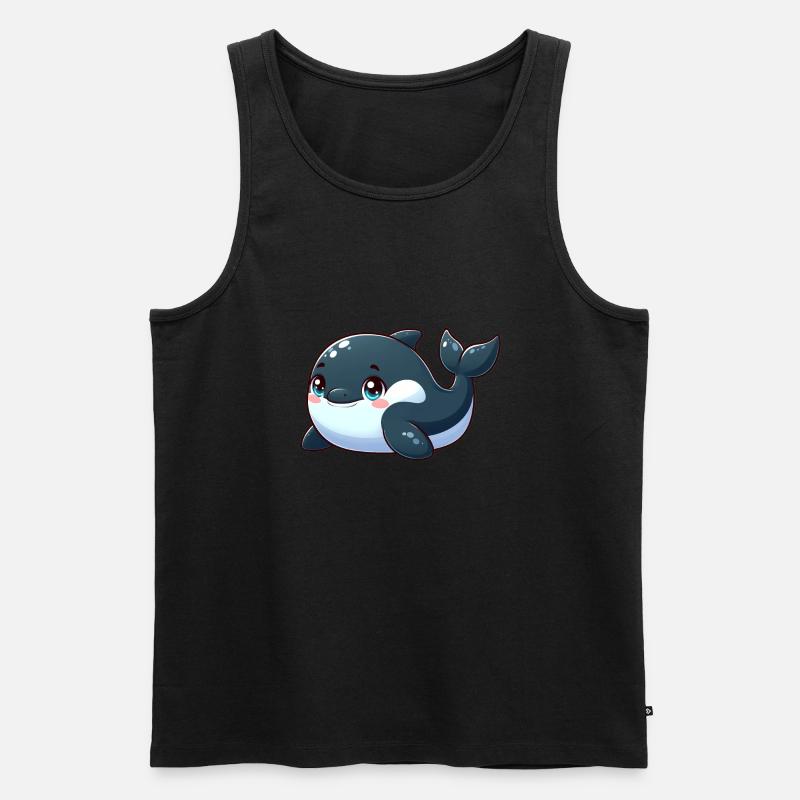 Schwertwal - Männer Premium Bio Tank Top - Schwarz