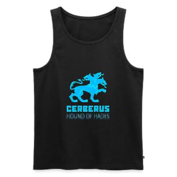 ANCIENT GREEK MYTHOLOGY - CERBERUS HOUND OF HADES - Men's Premium Organic Tank Top - black - Front - Michal (187cm)