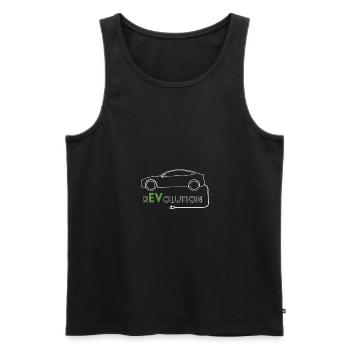 elektrische rEVolution - Männer Premium Bio Tank Top - Schwarz - Vorne - AI Model Male 178 light (178cm)