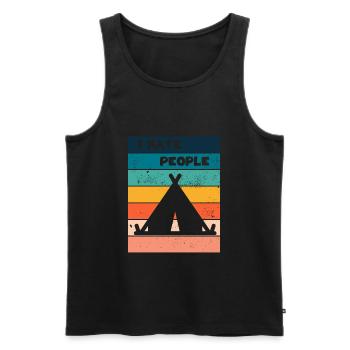 Camper - Débardeur bio Premium Homme - noir - Devant - Michal (187cm)