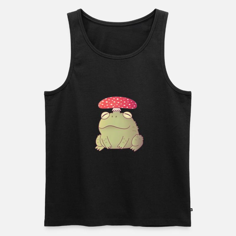 Mignon Toadstool Toad Doodle - Débardeur bio Premium Homme - noir