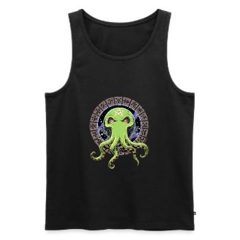 Cthulhu Dreaming - Yobeeno.com - Débardeur bio Premium Homme - noir - Devant - AI Model Male 178 light (178cm)