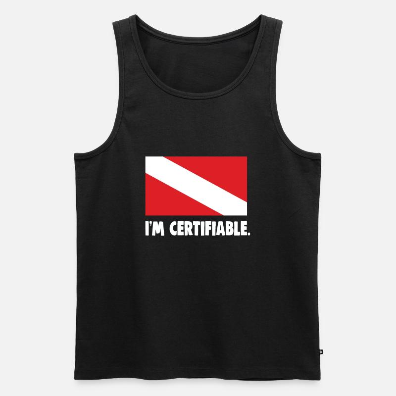 I'm certifiable - Männer Premium Bio Tank Top - Schwarz