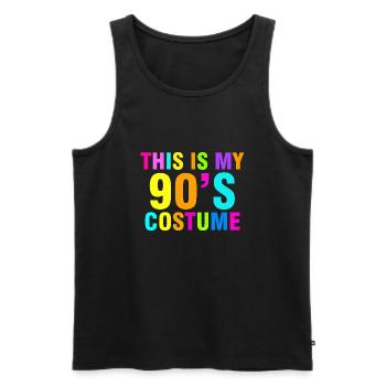 C'est mon costume des années 90 rétro vintage 90 s - Débardeur bio Premium Homme - noir - Devant - Michal (187cm)