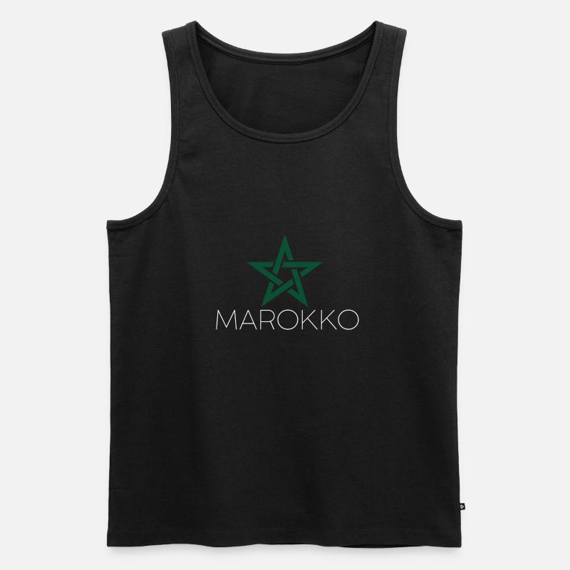 Marokko 22 - Männer Premium Bio Tank Top - Schwarz
