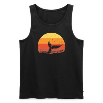 Requin requin - Shark - Débardeur bio Premium Homme - noir - Devant - Michal (187cm)