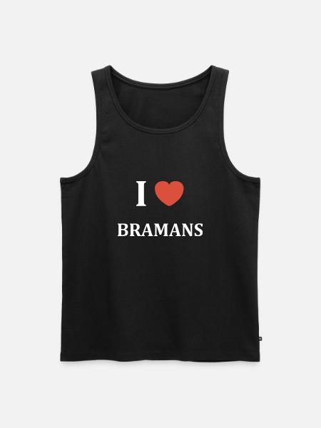 i love Bramans - Débardeur bio Premium Homme - noir