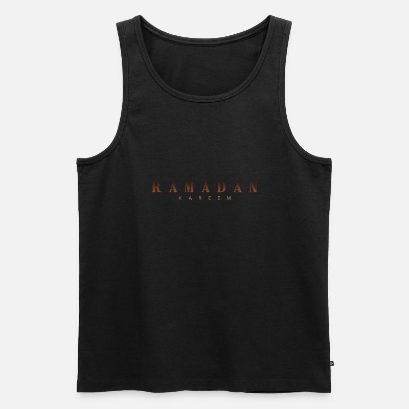 Ramadan Kareem Geschenk - Männer Premium Bio Tank Top - Schwarz