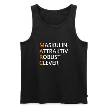 Marc Name Geschenk - Männer Premium Bio Tank Top - Schwarz - Vorne - AI Model Male 178 light (178cm)