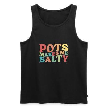 Dysautonomia Awareness Chronic Illness - Men's Premium Organic Tank Top - black - Front - AI Model Male 178 light (178cm)