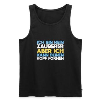 Ich Bin Kein Zauberer, Aber Ich Kann Deinen... - Männer Premium Bio Tank Top - Schwarz - Vorne - AI Model Male 178 light (178cm)