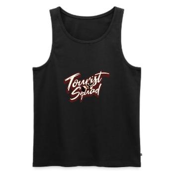 Tourist Squad Picture Photographer Vacation - Männer Premium Bio Tank Top - Schwarz - Vorne - AI Model Male 178 light (178cm)