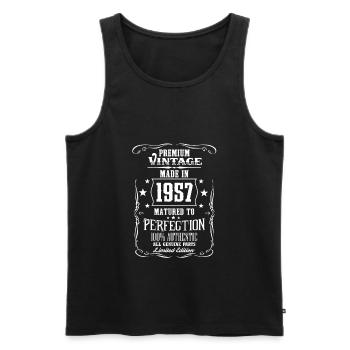 1957 - Premium Jahrgang - Limited Edition - EN - Débardeur bio Premium Homme - noir - Devant - Michal (187cm)