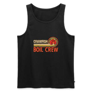 Flusskrebs Crawfish Hummer Vintage Seafood Sprüche - Männer Premium Bio Tank Top - Schwarz - Vorne - Michal (187cm)