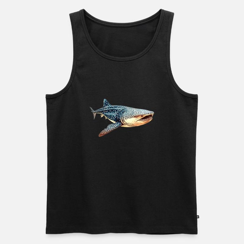 Walhai - Männer Premium Bio Tank Top - Schwarz