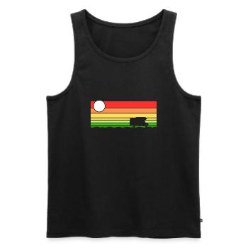 Wohnmobil Wohnmobilbesitzer Camping Camper Idee - Männer Premium Bio Tank Top - Schwarz - Vorne - Michal (187cm)