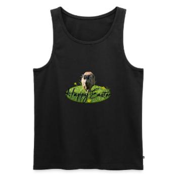 Easter Happy Easter - Men's Premium Organic Tank Top - black - Front - AI Model Male 178 light (178cm)