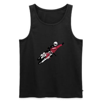 Moto Cross - motocross - Männer Premium Bio Tank Top - Schwarz - Vorne - AI Model Male 178 light (178cm)