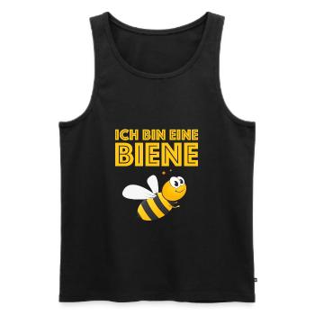 Ich bin eine Biene, lustige Bilder Cartoon - Männer Premium Bio Tank Top - Schwarz - Vorne - Michal (187cm)