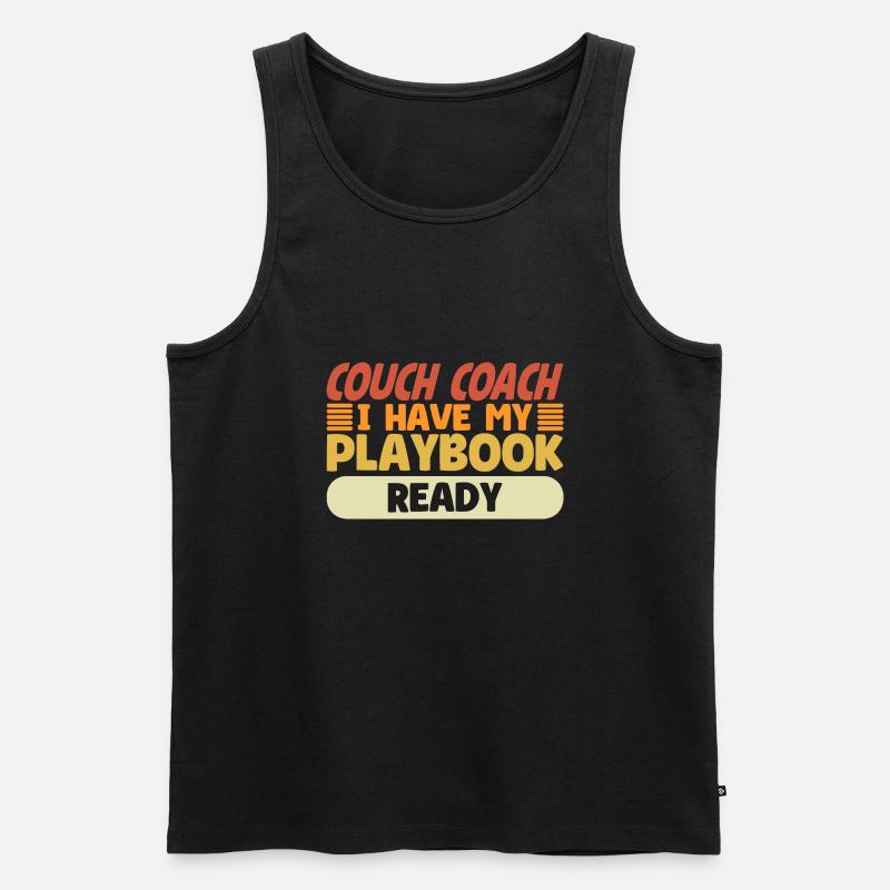 Coach Character Builder Attitude - Männer Premium Bio Tank Top - Schwarz