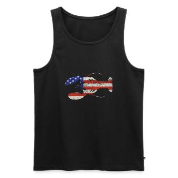 Flusskrebs Crawfish Hummer Vintage Seafood Sprüche - Männer Premium Bio Tank Top - Schwarz - Vorne - Michal (187cm)