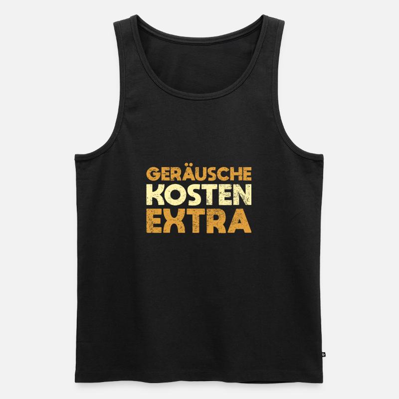 Geräusche Kosten Extra - Männer Premium Bio Tank Top - Schwarz