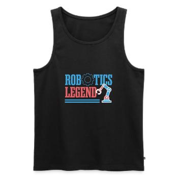 Robots Legend Mechanic Engineer Robotics - Men's Premium Organic Tank Top - black - Front - Michal (187cm)