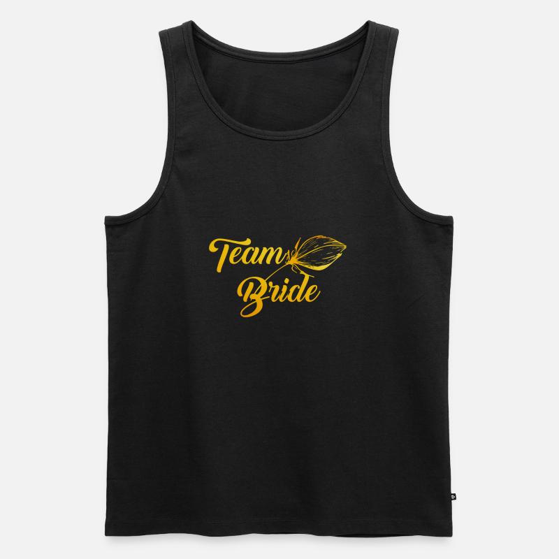 Team Bride - Männer Premium Bio Tank Top - Schwarz