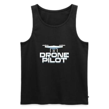 fpv drone pilot - Men's Premium Organic Tank Top - black - Front - AI Model Male 178 light (178cm)