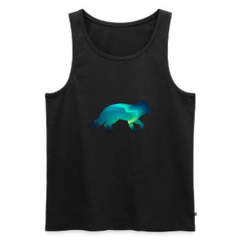Arctic fox - Men's Premium Organic Tank Top - black - Front - AI Model Male 178 light (178cm)